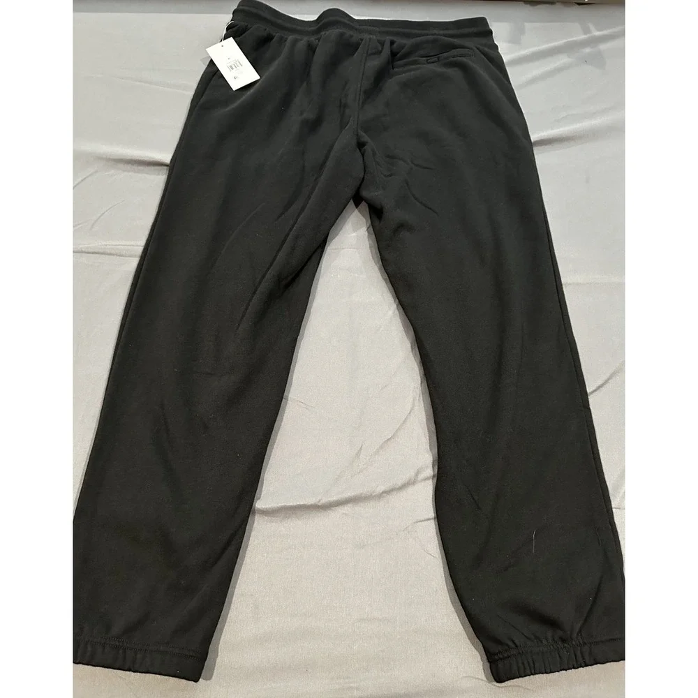 Dogg Supply Snoop Dogg Mens XL Varsity Joggers Black Fleece Sweatpants‎